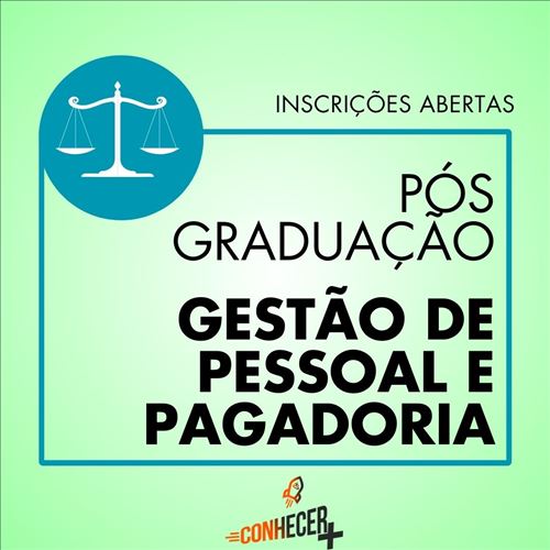 PÓS GRADUAÇÃO EM GESTÃO DE PESSOAL E PAGADORIA